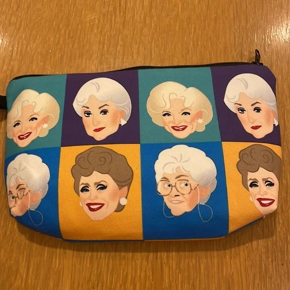 🍰 HOST PICK x2 🍃 Golden Girls Makeup/Cosmetic Bag 💄 - Picture 1 of 4